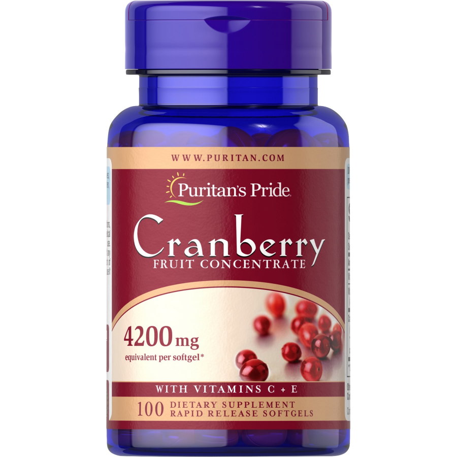 Натуральная добавка Puritan's Pride Cranberry Fruit Concentrate with C & E, 100 капсул СРОК 01.22
Натуральная добавка Puritan's Pride Cranberry Fruit Concentrate with C & E, 100 капсул СРОК 01.22