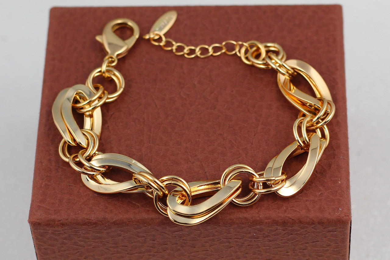 Браслет Xuping Jewelry крупные звенья перекрученный овал 18 см 10 мм добавка цепи 3 см золотистый
Браслет Xuping Jewelry крупные звенья перекрученный овал 18 см 10 мм добавка цепи 3 см золотистый