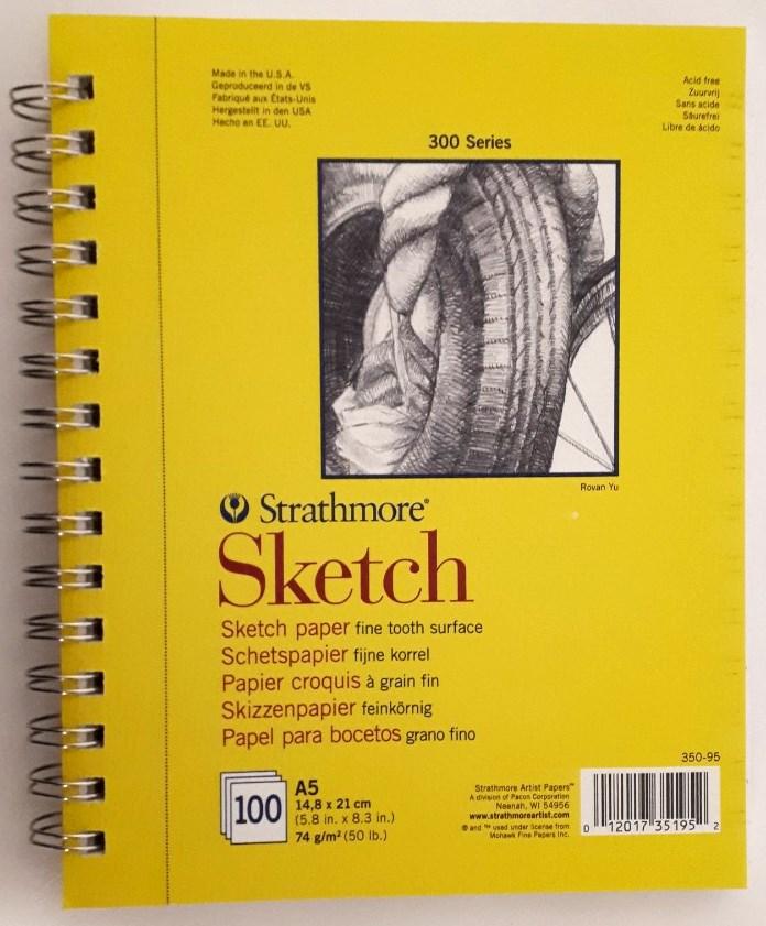 Альбом для скетчів Strathmore 300 Sketch Paper A5 (14,8*21см), 74г/м2, 100л на спіралі 350-95
Альбом для скетчів Strathmore 300 Sketch Paper A5 (14,8*21см), 74г/м2, 100л на спіралі 350-95