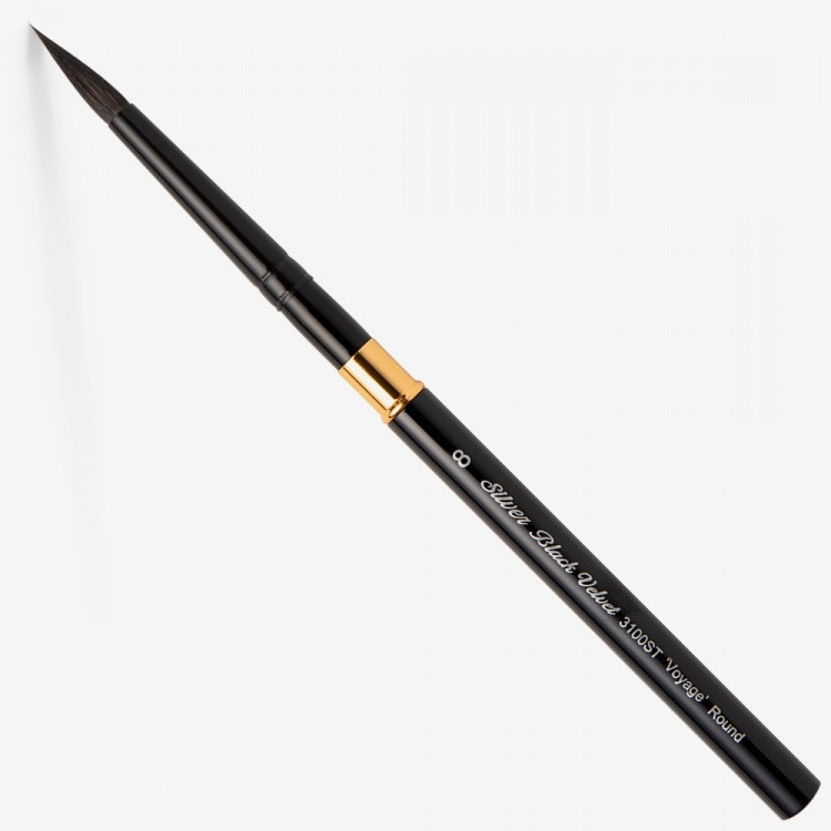 Кисть SILVER BRUSH VOYAGE BLACK VELVET SQUIRREL & RISSLON BRUSH 3100ST кругла №8
Кисть SILVER BRUSH VOYAGE BLACK VELVET SQUIRREL & RISSLON BRUSH 3100ST кругла №8