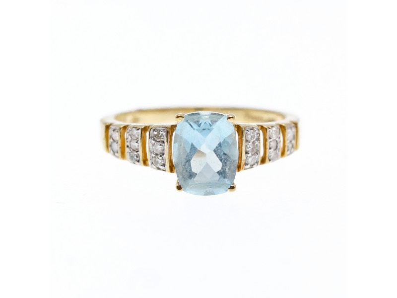 Золотое кольцо с нежно-голубым Аквамарином и Бриллиантами Натуральный Sky Jewelry 001577
Золотое кольцо с нежно-голубым Аквамарином и Бриллиантами Натуральный Sky Jewelry 001577