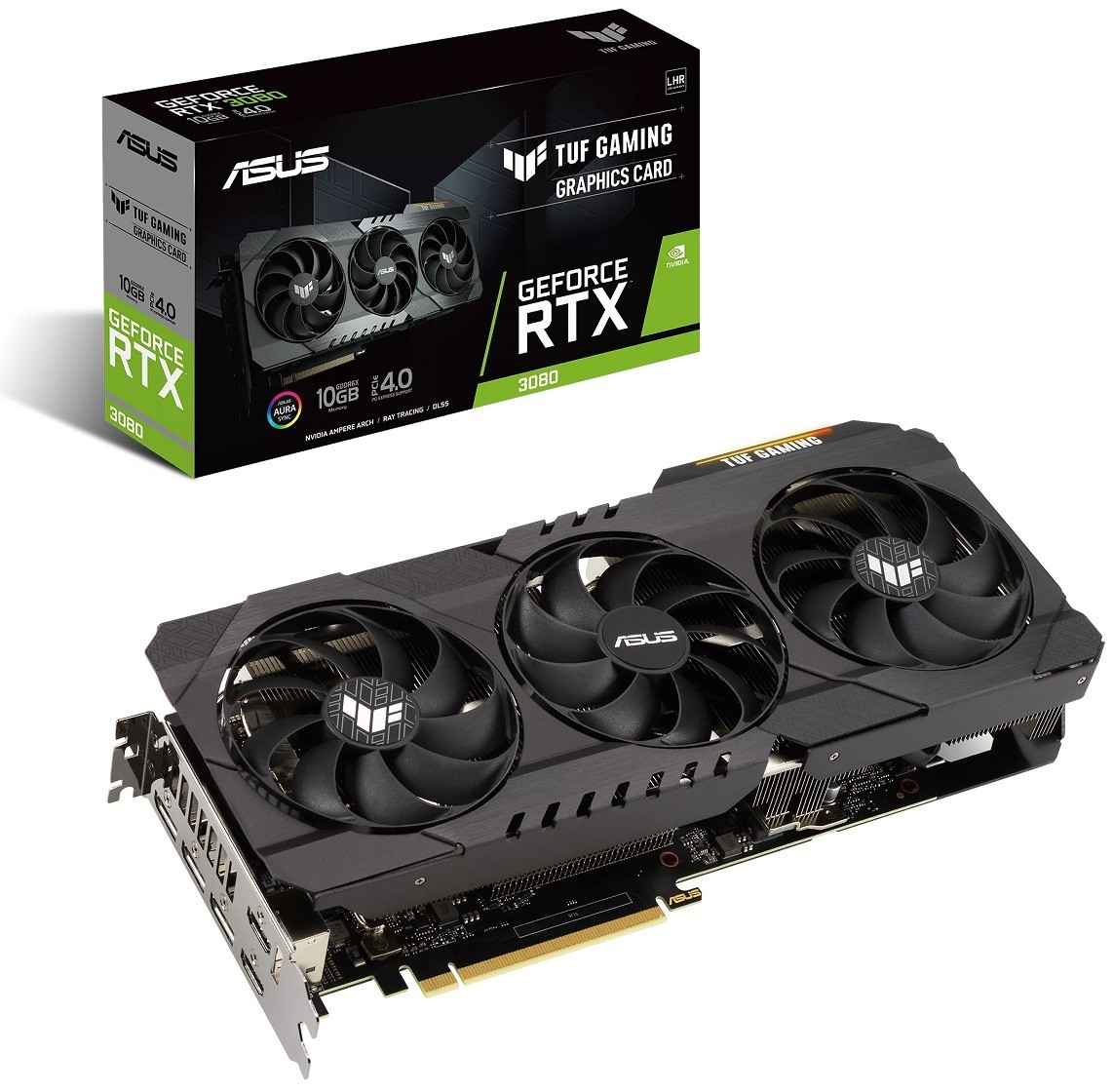 Відеокарта Asus PCI-Ex GeForce RTX 3080 TUF Gaming OC Edition V2 LHR 10GB GDDR6X (320bit) (1440/19000) (2 x HDMI, 3 x DisplayPort) (TUF-RTX3080-O10G-V2-GAMING)
Відеокарта Asus PCI-Ex GeForce RTX 3080 TUF Gaming OC Edition V2 LHR 10GB GDDR6X (320bit) (1440/19000) (2 x HDMI, 3 x DisplayPort) (TUF-RTX3080-O10G-V2-GAMING)