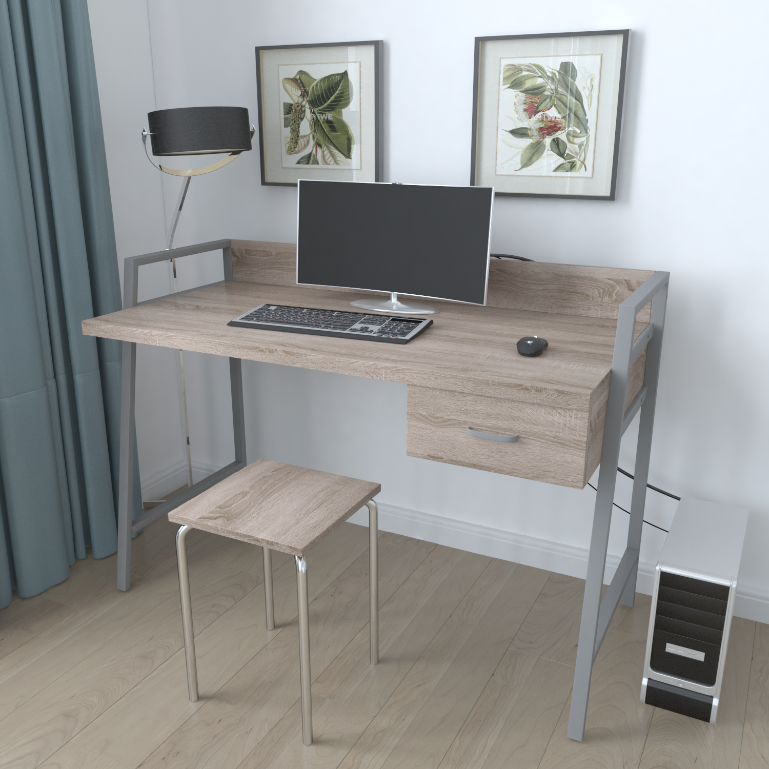 Письменный стол Ferrum-decor Комфорт 750x1000x600 Серый металл ДСП Дуб Сонома Трюфель 32 мм
Письменный стол Ferrum-decor Комфорт 750x1000x600 Серый металл ДСП Дуб Сонома Трюфель 32 мм