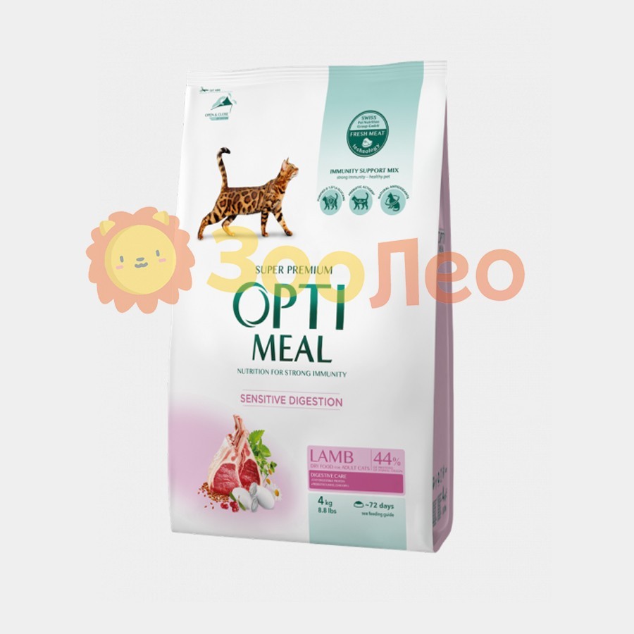 Сухой корм для взрослых кошек Optimeal с чувствительным пищеварением со вкусом ягненка 4 кг
Сухой корм для взрослых кошек Optimeal с чувствительным пищеварением со вкусом ягненка 4 кг