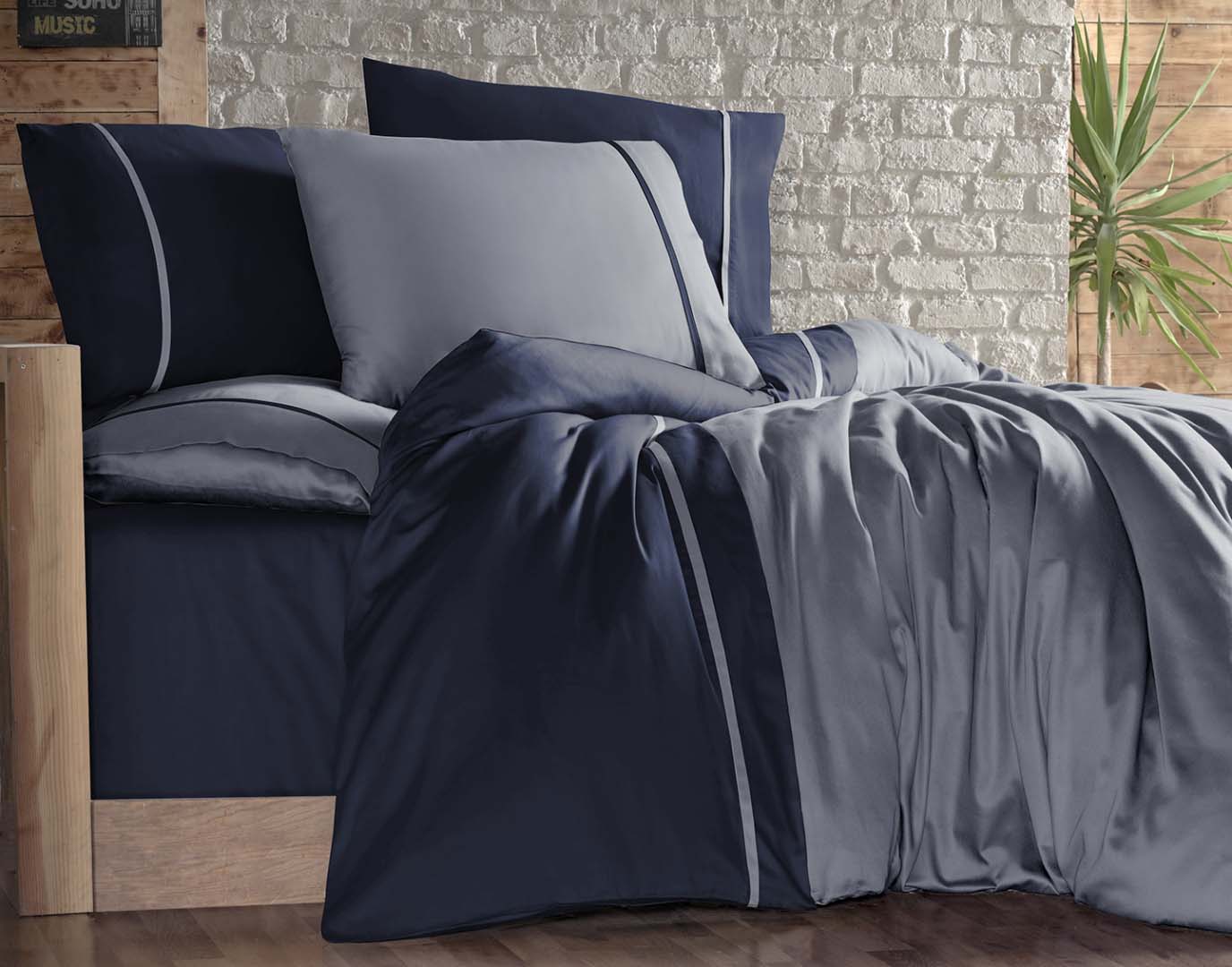 Постільна білизна First Choice Cotton Satin 200 х 220 см Duet Style Grey-Navy Blue (1940-21)
Постільна білизна First Choice Cotton Satin 200 х 220 см Duet Style Grey-Navy Blue (1940-21)