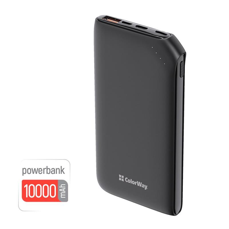 Универсальная мобильная батарея ColorWay Soft Touch 10000mAh Black (CW-PB100LPE3BK-PD)
Универсальная мобильная батарея ColorWay Soft Touch 10000mAh Black (CW-PB100LPE3BK-PD)