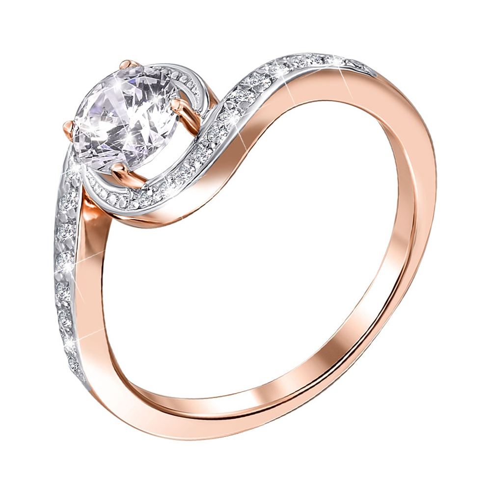 Золотое кольцо в комбинированном цвете с фианитом S Zirconia 000140061 18 размера
Золотое кольцо в комбинированном цвете с фианитом S Zirconia 000140061 18 размера