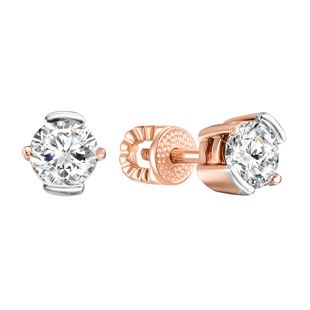 Серьги-пуссеты из красного золота с фианитом S Zirconia и родированием 000140435
Серьги-пуссеты из красного золота с фианитом S Zirconia и родированием 000140435