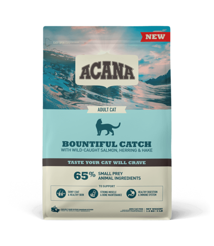 Сухой корм для взрослых кошек с рыбой Bountiful Catch 1.8 кг Acana BGL-AC-207
Сухой корм для взрослых кошек с рыбой Bountiful Catch 1.8 кг Acana BGL-AC-207