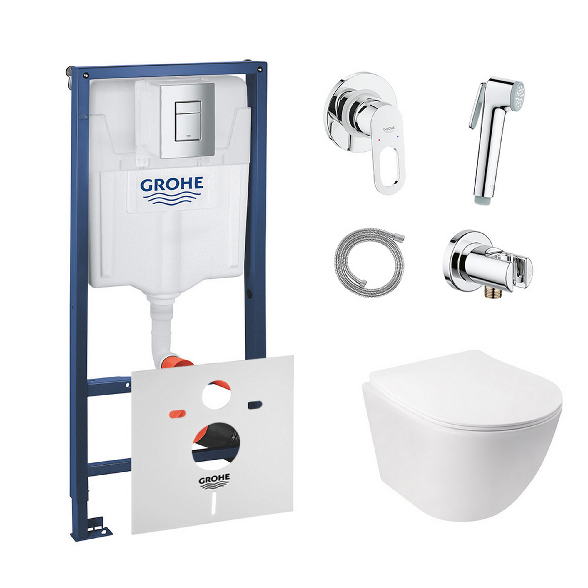 Комплект инсталляция Grohe Rapid SL 38772001 + унитаз с сиденьем Qtap Jay QT07335176W + набор для гигиенического душа со смесителем Grohe BauLoop 111042
Комплект инсталляция Grohe Rapid SL 38772001 + унитаз с сиденьем Qtap Jay QT07335176W + набор для гигиенического душа со смесителем Grohe BauLoop 111042