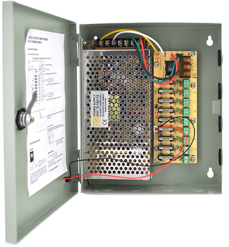 Импульсный блок питания Voltronic 12V-15A/9CH в боксе с замком перфорированный, 9-ти канальный
Импульсный блок питания Voltronic 12V-15A/9CH в боксе с замком перфорированный, 9-ти канальный