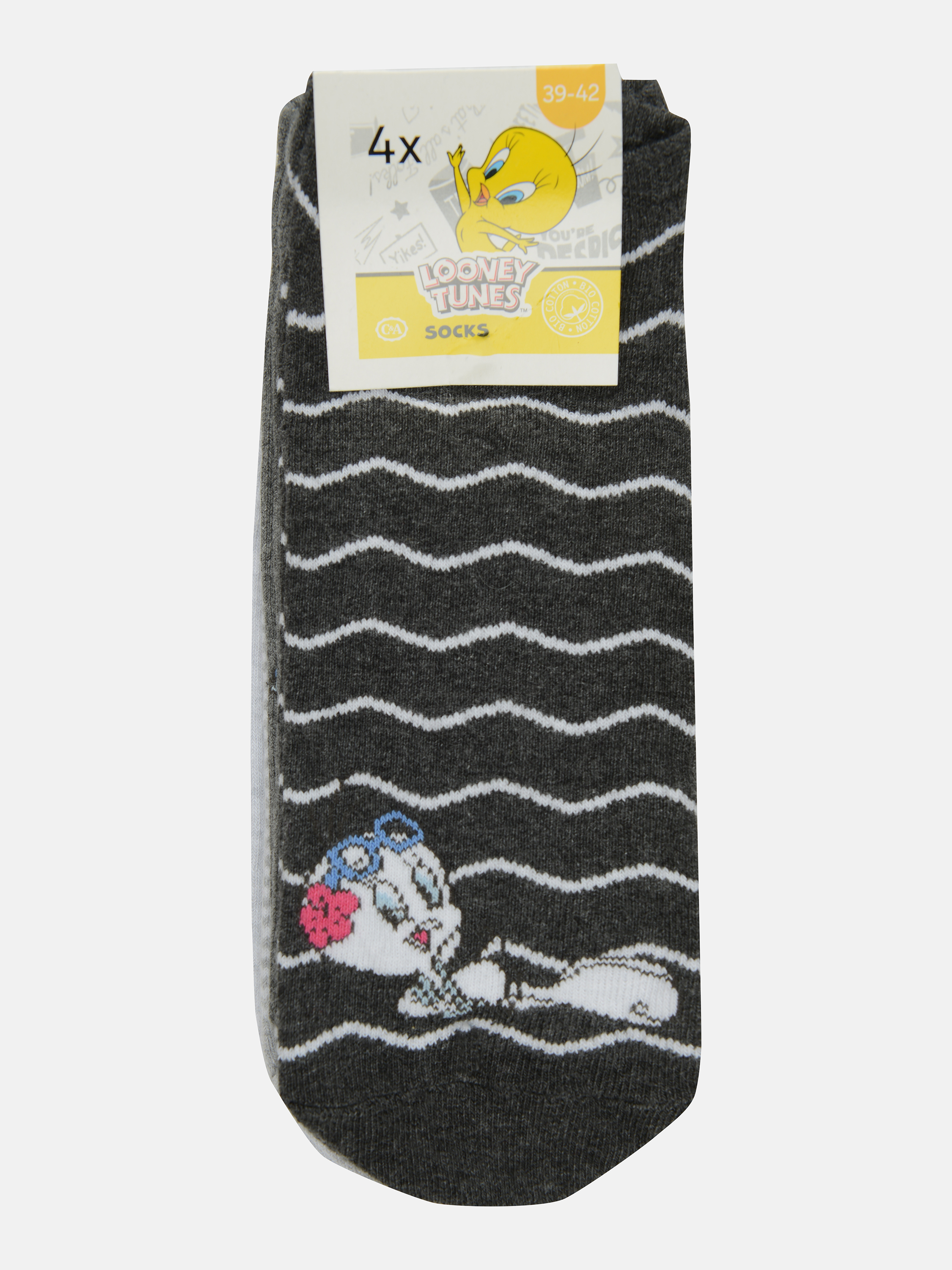 Набор Носки Looney Tunes (4 пары) C&A 39/42 серый с рисунком 4868875_серый с рисунком
Набор Носки Looney Tunes (4 пары) C&A 39/42 серый с рисунком 4868875_серый с рисунком