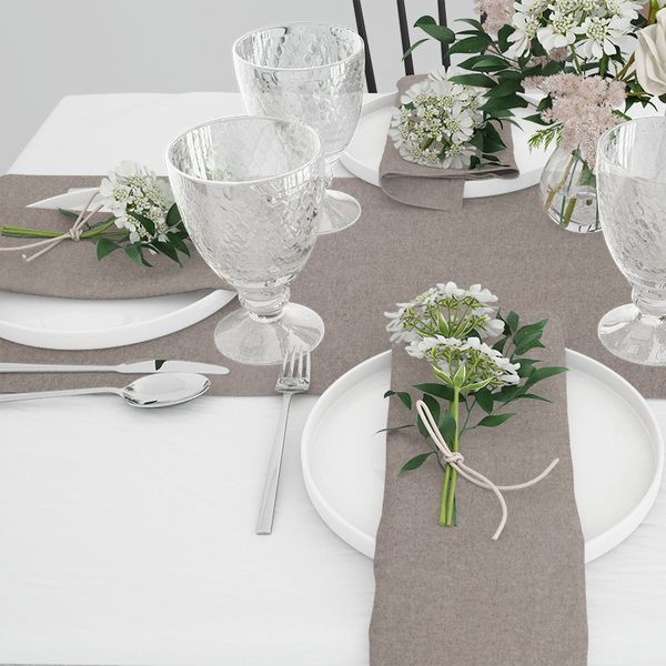 Подарочный Набор Раннер 40*180 см + 6 салфеток 40*40 см (6 шт.) NOVA Кофе
Подарочный Набор Раннер 40*180 см + 6 салфеток 40*40 см (6 шт.) NOVA Кофе