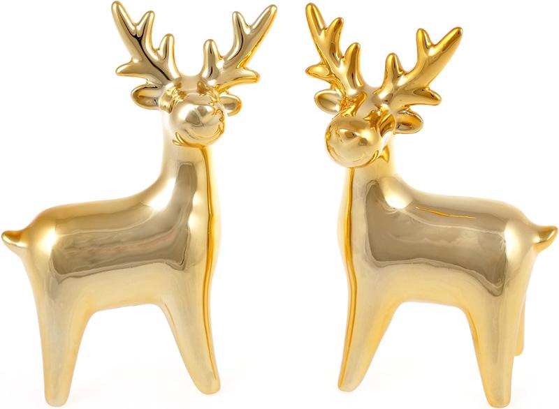 Набор 2 декоративных фигурки Золотистый олень 13.4см, керамика Bona (Р01632317787) 
Набор 2 декоративных фигурки Золотистый олень 13.4см, керамика Bona (Р01632317787)