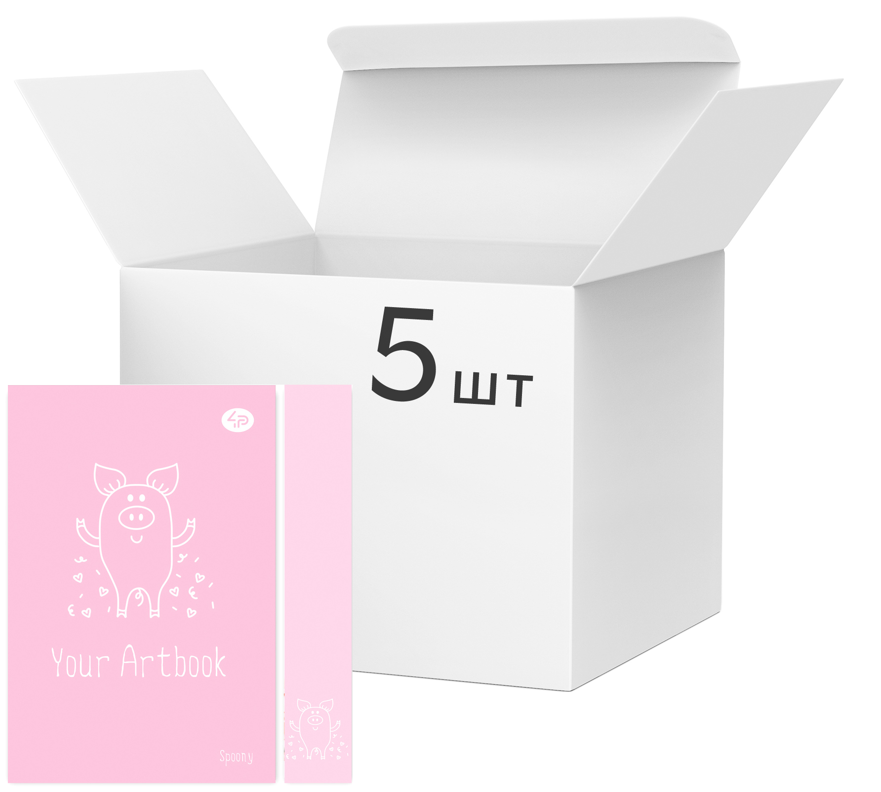 Упаковка блокнотов 4Profi Profiplan Artbook Spoony B6 без линовки 40 листов Pig 5 шт (902798)
Упаковка блокнотов 4Profi Profiplan Artbook Spoony B6 без линовки 40 листов Pig 5 шт (902798)