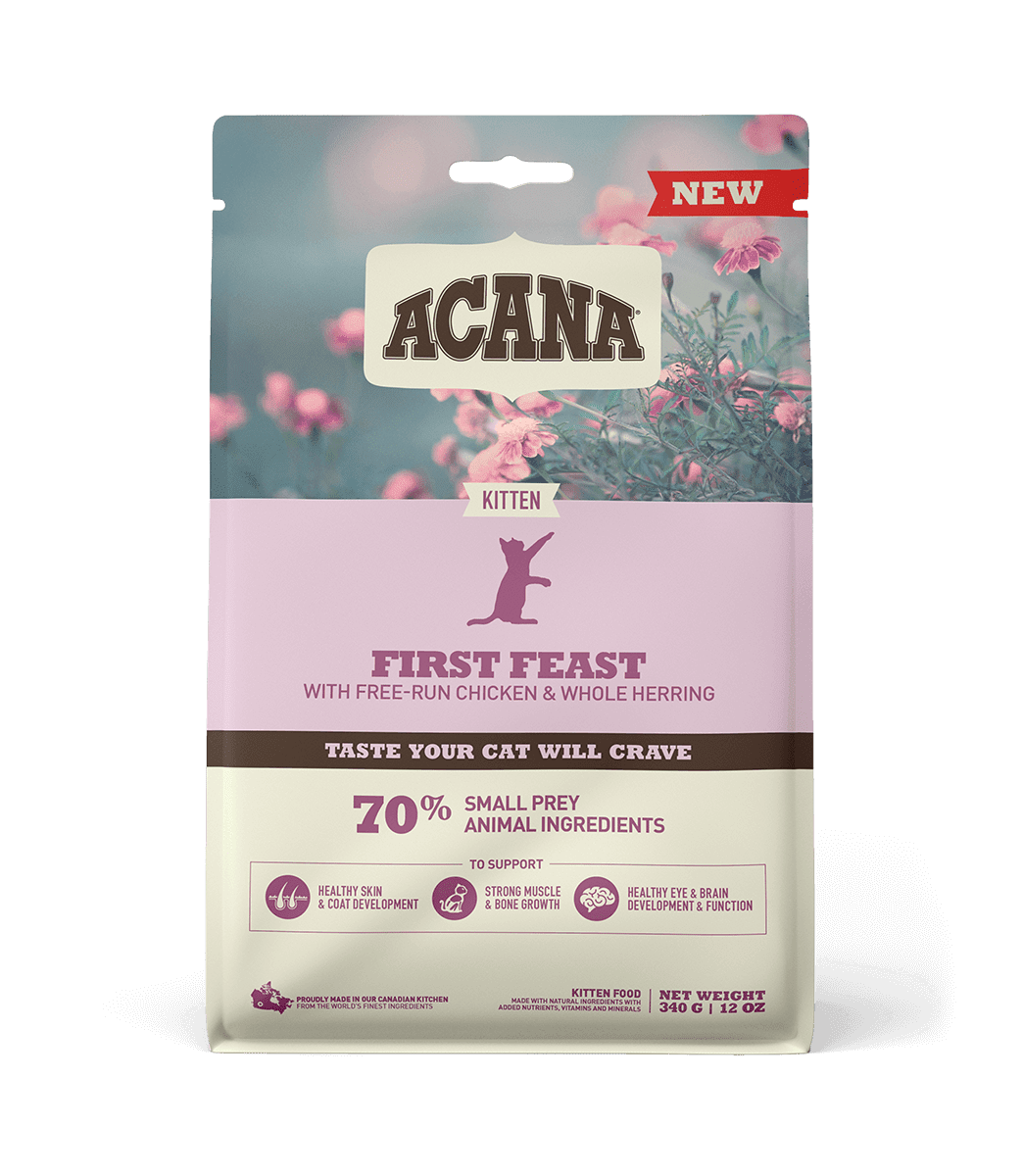Сухой корм Acana First Feast (Акана Ферст Фест) для котят (цыпленок/сельдь) 1.8 кг
Сухой корм Acana First Feast (Акана Ферст Фест) для котят (цыпленок/сельдь) 1.8 кг