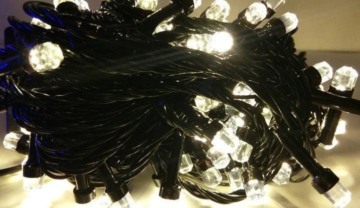 Гирлянда цепь светодиодная классическая 13 м 300 LED черный шнур лампочки кристалл Теплая Белая
Гирлянда цепь светодиодная классическая 13 м 300 LED черный шнур лампочки кристалл Теплая Белая