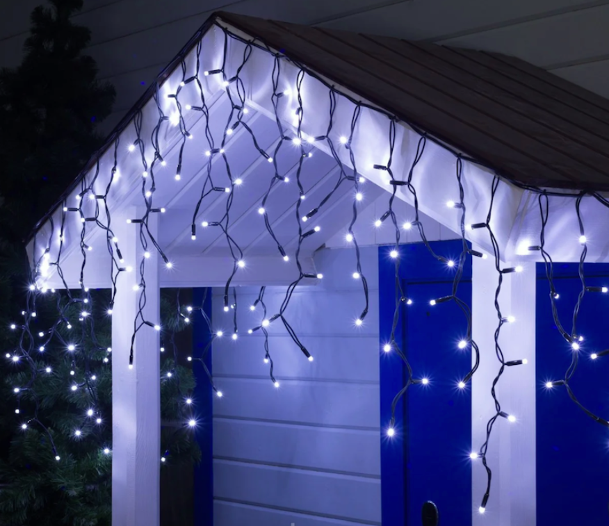 Гирлянда бахрома уличная светодиодная 3 м 100 LED с переходником черный провод от сети холодный белый
Гирлянда бахрома уличная светодиодная 3 м 100 LED с переходником черный провод от сети холодный белый