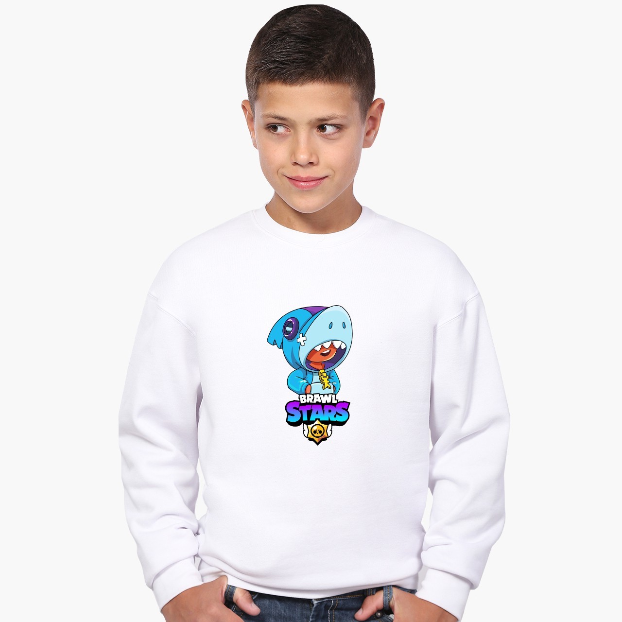 Свитшот для мальчиков Бравл Старс Леон Акула (Brawl Stars Leon Shark) (9509-1016) 122-128 см Белый
Свитшот для мальчиков Бравл Старс Леон Акула (Brawl Stars Leon Shark) (9509-1016) 122-128 см Белый