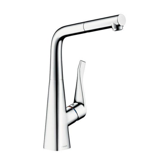 Смеситель для кухни, однорычажный Hansgrohe Metris (цвет - хром) (14823000)
Смеситель для кухни, однорычажный Hansgrohe Metris (цвет - хром) (14823000)