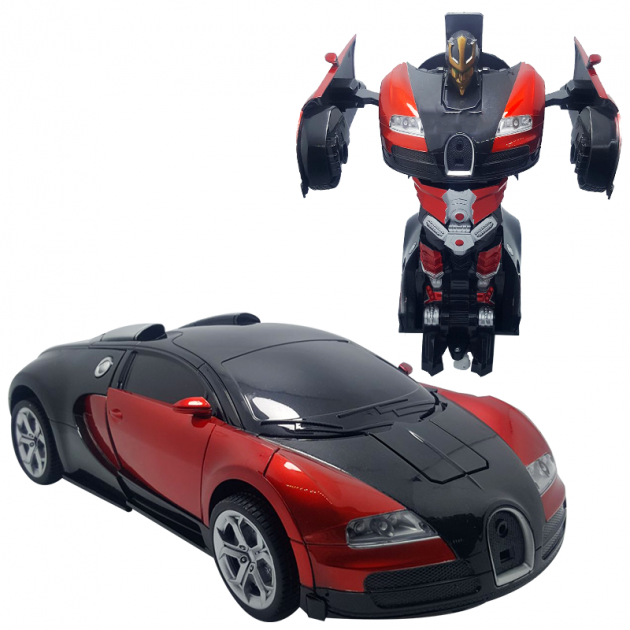 Машинка детская на радиоуправлении Трансформер Bugatti Robot Car Size 18 Красная с черным VD026
Машинка детская на радиоуправлении Трансформер Bugatti Robot Car Size 18 Красная с черным VD026