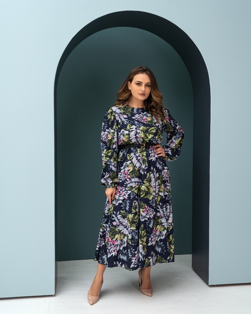 Женское платье Fashion Look 462/2 синий 58-60 
Женское платье Fashion Look 462/2 синий 58-60