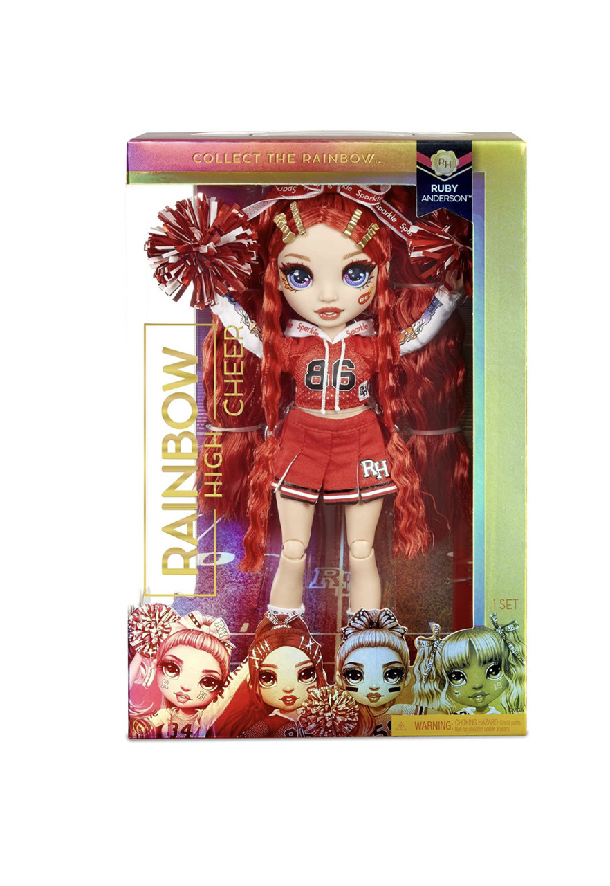 Кукла Rainbow High Руби Андерсон Cheer Ruby Anderson – Red Cheerleader Fashion Doll with 2 Pom Poms
Кукла Rainbow High Руби Андерсон Cheer Ruby Anderson – Red Cheerleader Fashion Doll with 2 Pom Poms