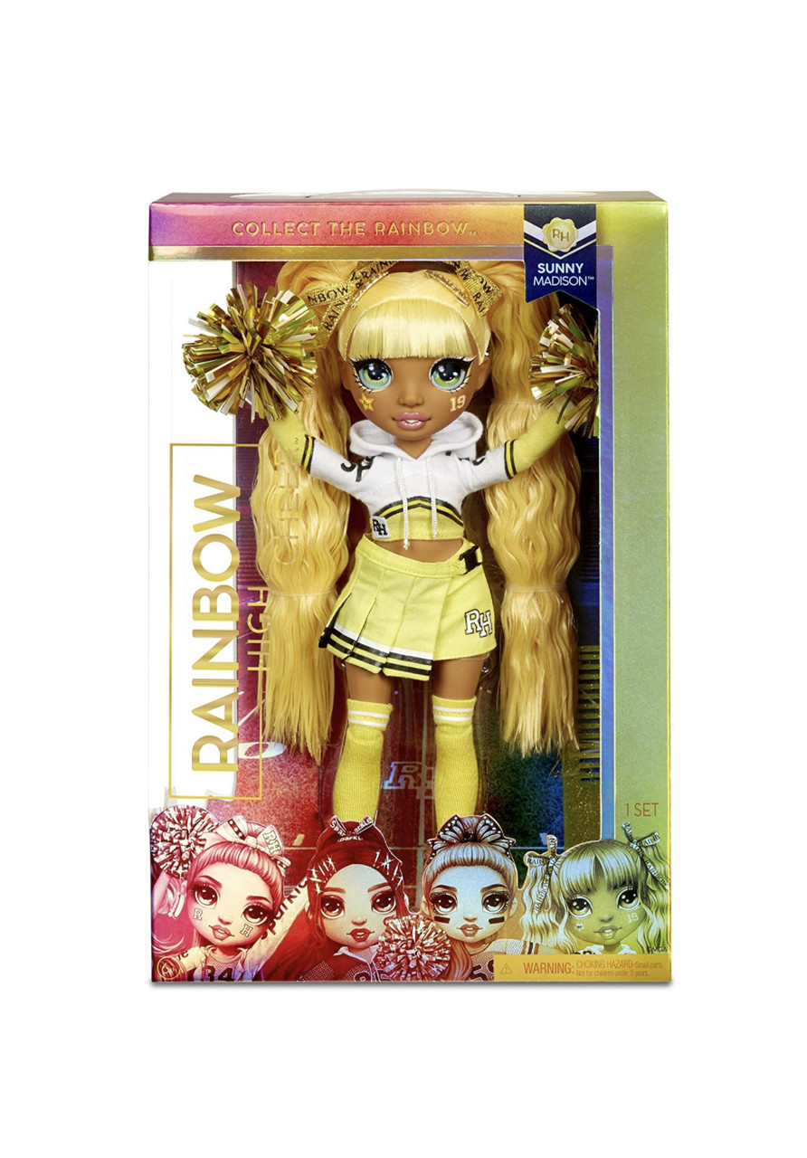 Кукла Rainbow High Санни Мэдисон Cheer Sunny Madison – Yellow Cheerleader Fashion Doll with Pom Poms
Кукла Rainbow High Санни Мэдисон Cheer Sunny Madison – Yellow Cheerleader Fashion Doll with Pom Poms