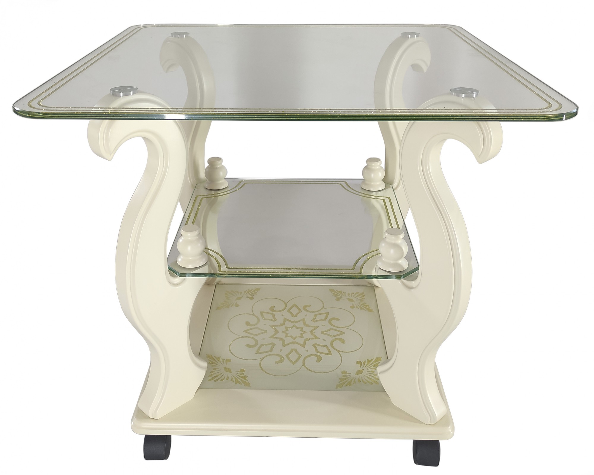 Журнальный стеклянный стол Glass Antonik ДС-16 "Париж" слоновая кость с прозрачным стеклом (600х600х500 мм)
Журнальный стеклянный стол Glass Antonik ДС-16 "Париж" слоновая кость с прозрачным стеклом (600х600х500 мм)