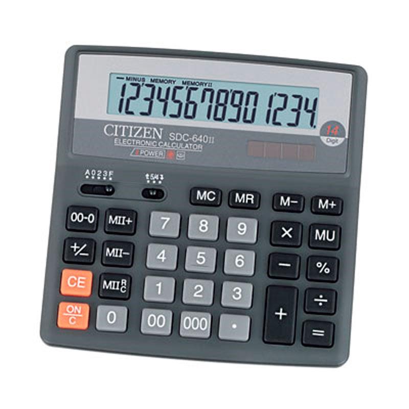 Калькулятор настольный Citizen SDC-640, 14 разрядов, фиксированный угловой, 156х156х31мм, черный
Калькулятор настольный Citizen SDC-640, 14 разрядов, фиксированный угловой, 156х156х31мм, черный