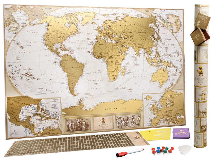 Подробная скретч карта мира в античном стиле MyGift Antique Edition ENG в оригинальном тубусе, 88x63cм
Подробная скретч карта мира в античном стиле MyGift Antique Edition ENG в оригинальном тубусе, 88x63cм