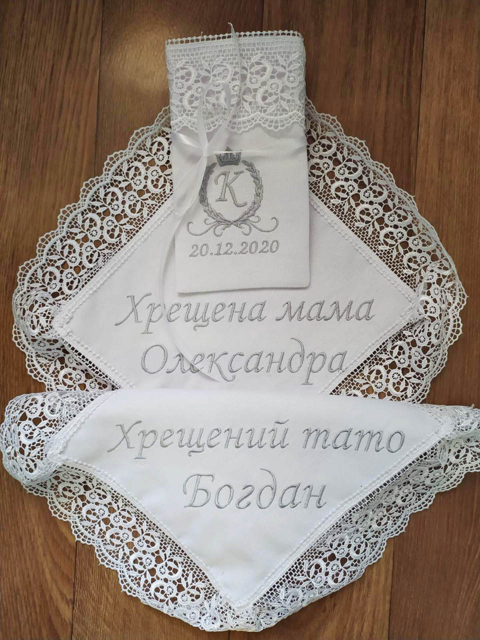 Крыжма и аксессуары для крещения Уютный Дом Пара салфеток под свечи и мешочек для первого локона Белый
Крыжма и аксессуары для крещения Уютный Дом Пара салфеток под свечи и мешочек для первого локона Белый