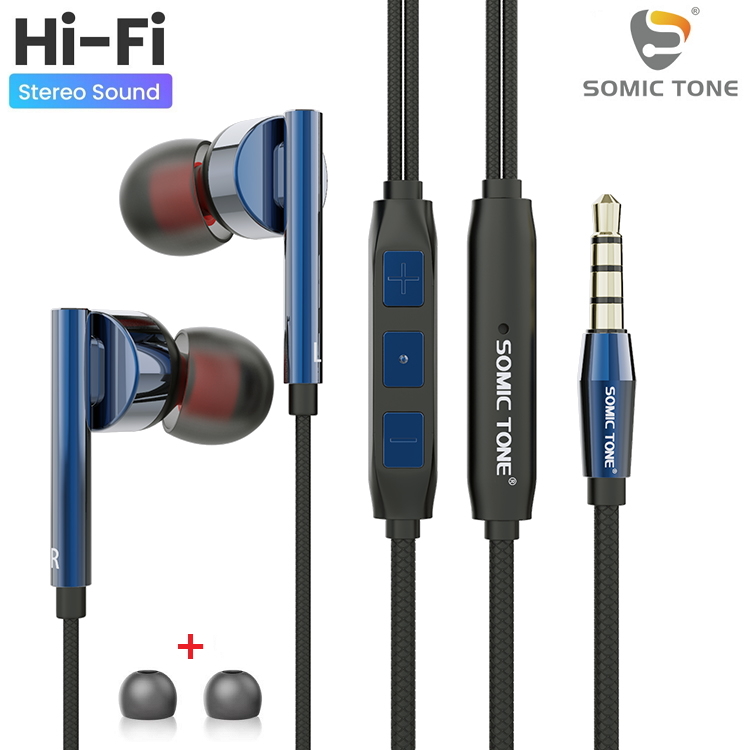 Вакуумные Проводные Наушники с Микрофоном (1.2м) 3.5mm jack Стерео Гарнитура Для Телефона Смартфона Ноутбука SomicTone S-610 Red
Вакуумные Проводные Наушники с Микрофоном (1.2м) 3.5mm jack Стерео Гарнитура Для Телефона Смартфона Ноутбука SomicTone S-610 Red