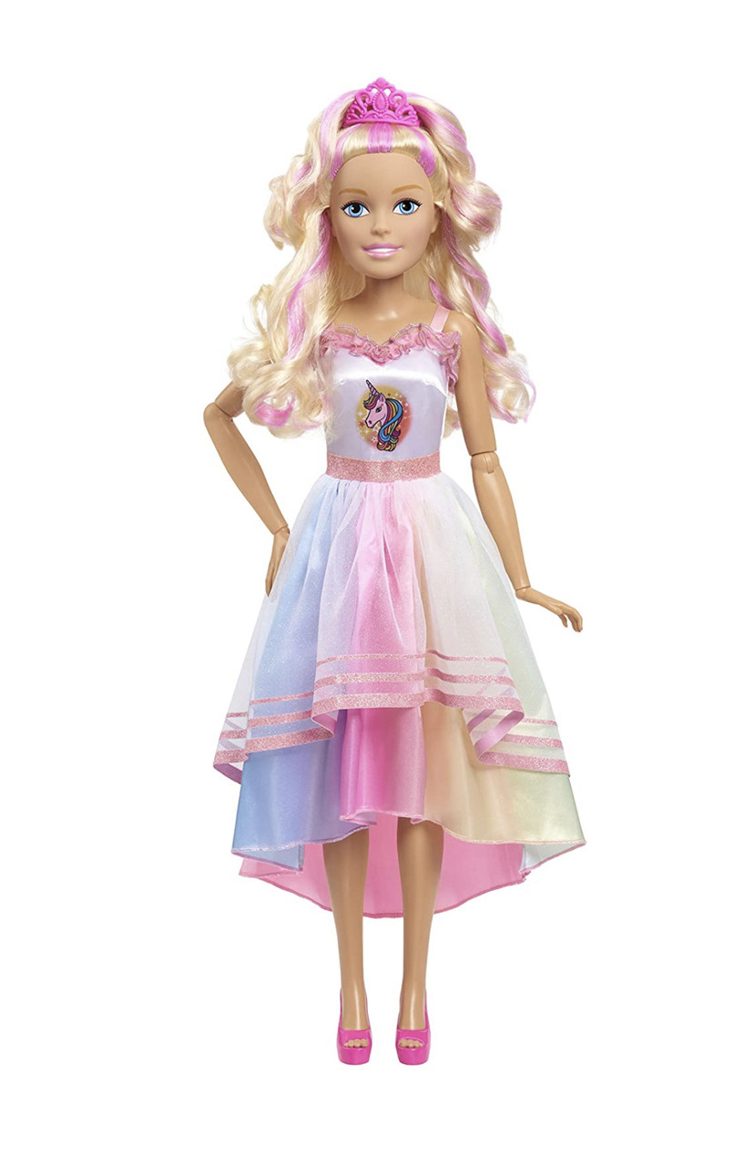 Кукла Barbie 28-inch Best Fashion Friend Unicorn Party Doll, Blonde Hair Барби Блондинка 71 см.
Кукла Barbie 28-inch Best Fashion Friend Unicorn Party Doll, Blonde Hair Барби Блондинка 71 см.