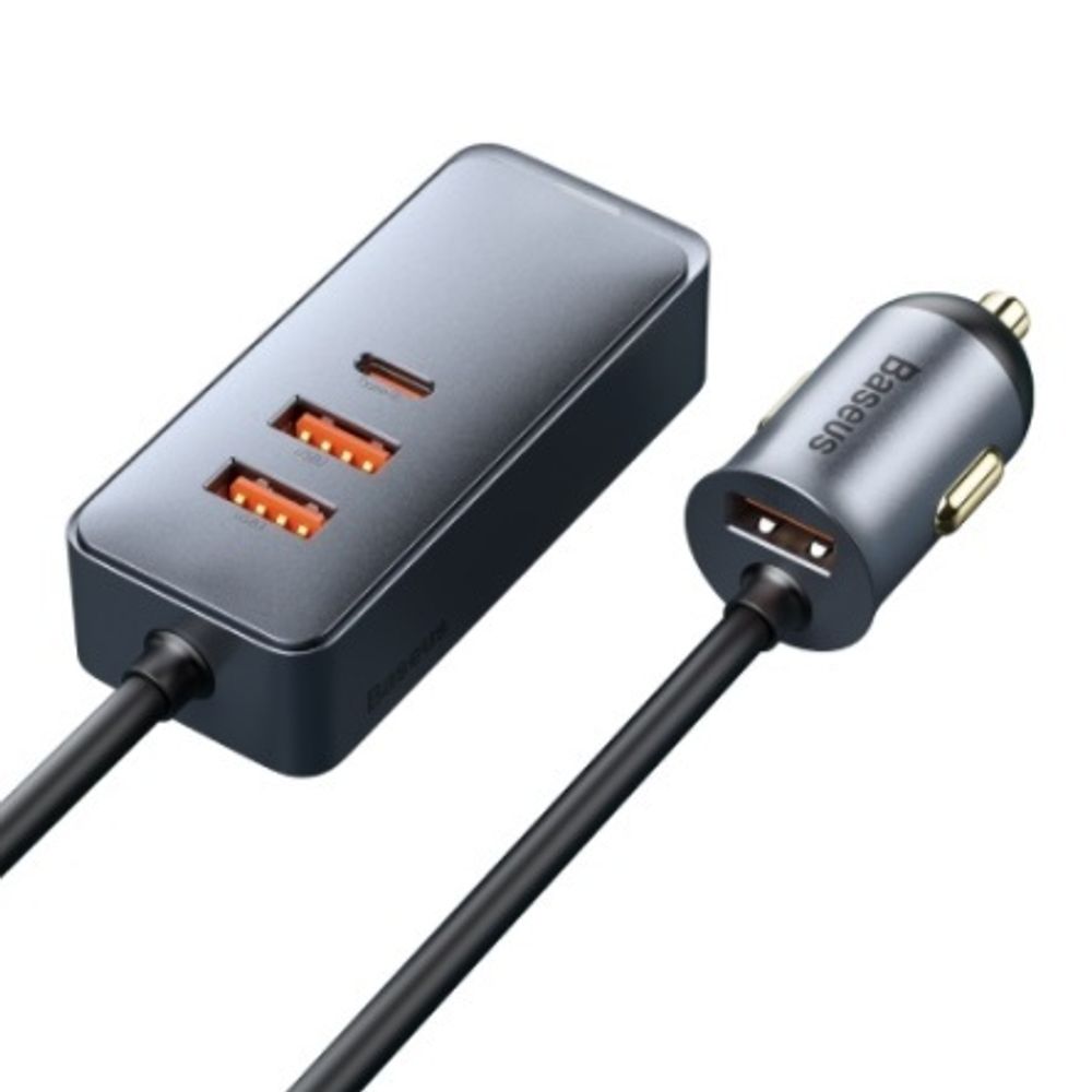 Зарядное автомобильное Baseus CCBT-B0G Share Together PPS multi-port Fast charging car charger with cord 120W 3U+1C Серый
Зарядное автомобильное Baseus CCBT-B0G Share Together PPS multi-port Fast charging car charger with cord 120W 3U+1C Серый