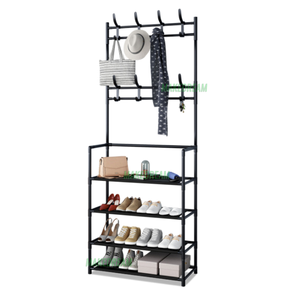 Напольная стойка вешалка для одежды и обуви Loft Rack стальная с полками и крючками154см Black
Напольная стойка вешалка для одежды и обуви Loft Rack стальная с полками и крючками154см Black