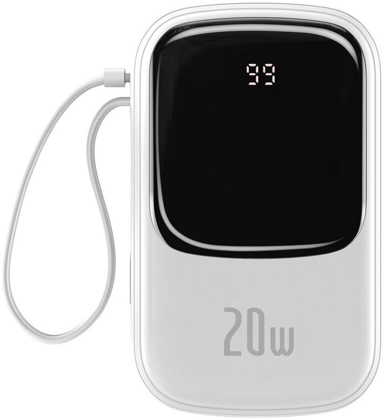 УМБ Baseus Q Pow Digital Display 22.5W 20000mAh (with Lightning cable) White (PPQD-H02)
УМБ Baseus Q Pow Digital Display 22.5W 20000mAh (with Lightning cable) White (PPQD-H02)