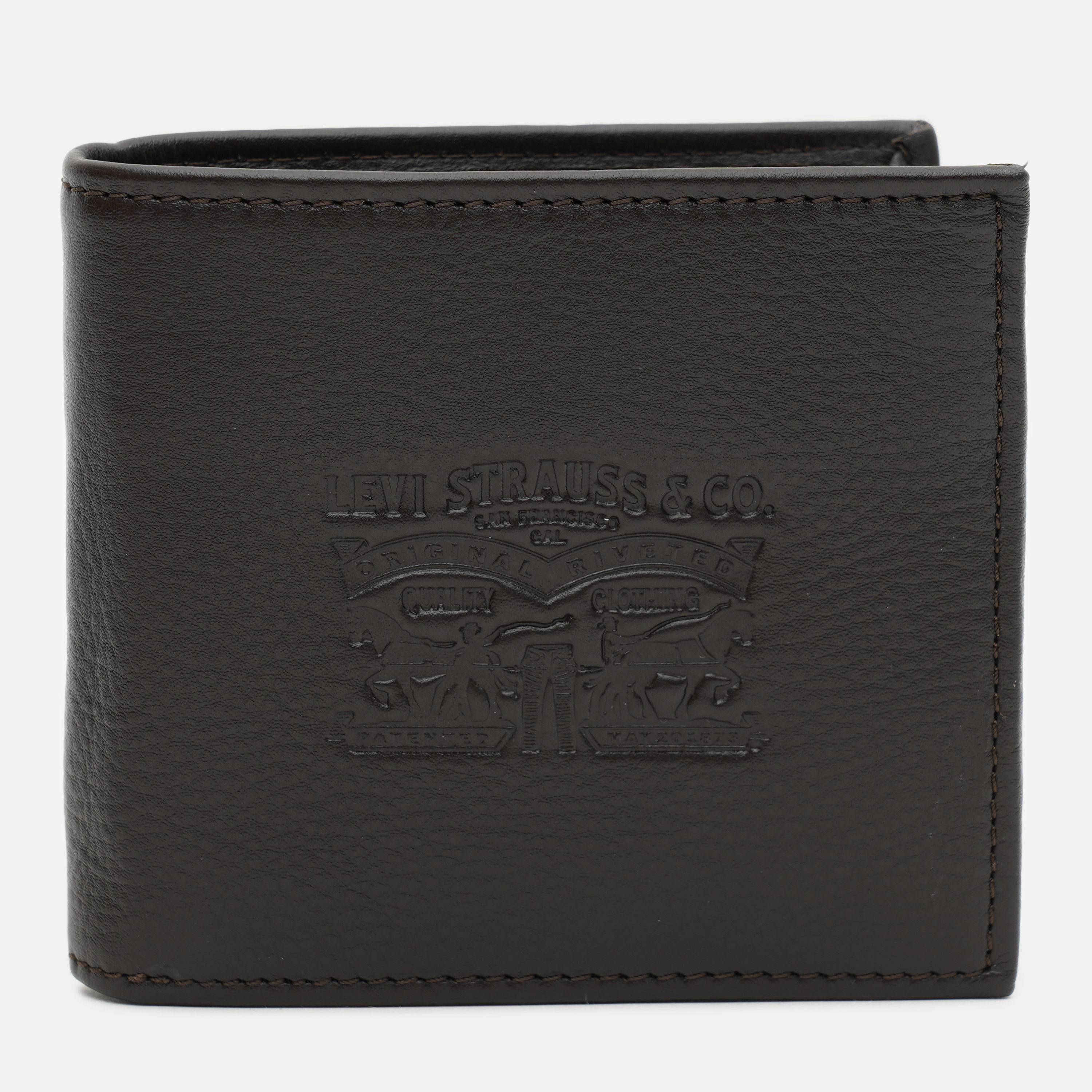 Портмоне мужское кожаное Levi's Vintage two horse bifold coin wallet 222539-4-29 Dark Brown
Портмоне мужское кожаное Levi's Vintage two horse bifold coin wallet 222539-4-29 Dark Brown