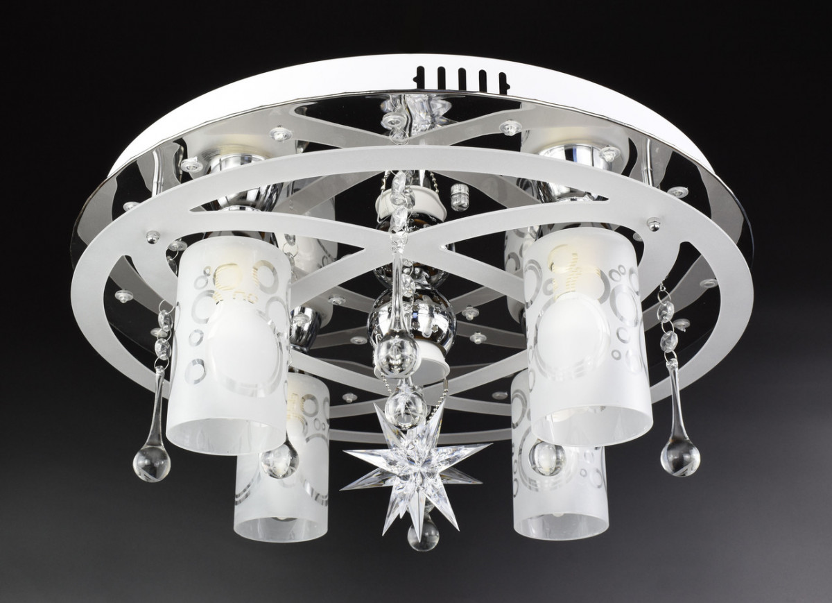 Люстра Sunnysky потолочная Космос с цветной Led подсветкой и авто отключением с пультом Хром 17х44х44 см YR-5251/4+1-YV
Люстра Sunnysky потолочная Космос с цветной Led подсветкой и авто отключением с пультом Хром 17х44х44 см YR-5251/4+1-YV