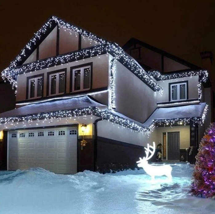 Уличная гирлянда бахрома 120 LED 4м холодный белый (Ø 3,3) 30/50/70см (флеш), 220В с заглушкой (rd-7116)
Уличная гирлянда бахрома 120 LED 4м холодный белый (Ø 3,3) 30/50/70см (флеш), 220В с заглушкой (rd-7116)
