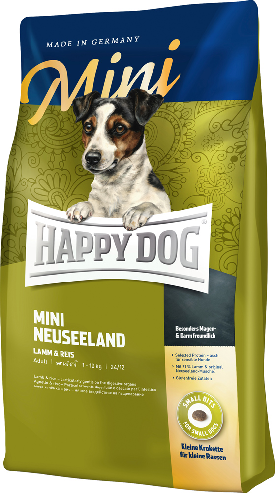 Сухой корм Happy Dog Mini Neuseeland для собак мелких пород с чувствительным пищеварением с ягненком и рисом 4 кг
Сухой корм Happy Dog Mini Neuseeland для собак мелких пород с чувствительным пищеварением с ягненком и рисом 4 кг