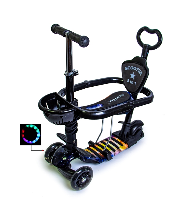 Самокат деткаий Scooter "Букашка" 5 in 1 с защитный бампер + родительская ручка Universe (2T1006)
Самокат деткаий Scooter "Букашка" 5 in 1 с защитный бампер + родительская ручка Universe (2T1006)