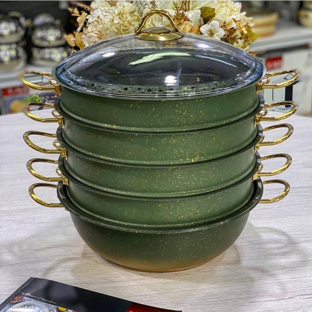 Мантоварка-пароварка с антипригарным покрытием O. M. S. Collection 6091 C-28 см, 5,8 л. (OMS 6091С-28-5,8л-Green)
Мантоварка-пароварка с антипригарным покрытием O. M. S. Collection 6091 C-28 см, 5,8 л. (OMS 6091С-28-5,8л-Green)