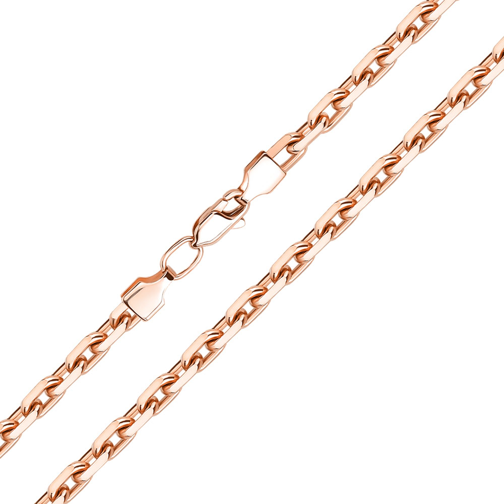 Цепь из красного золота 000141622 55 размера 
Цепь из красного золота 000141622 55 размера