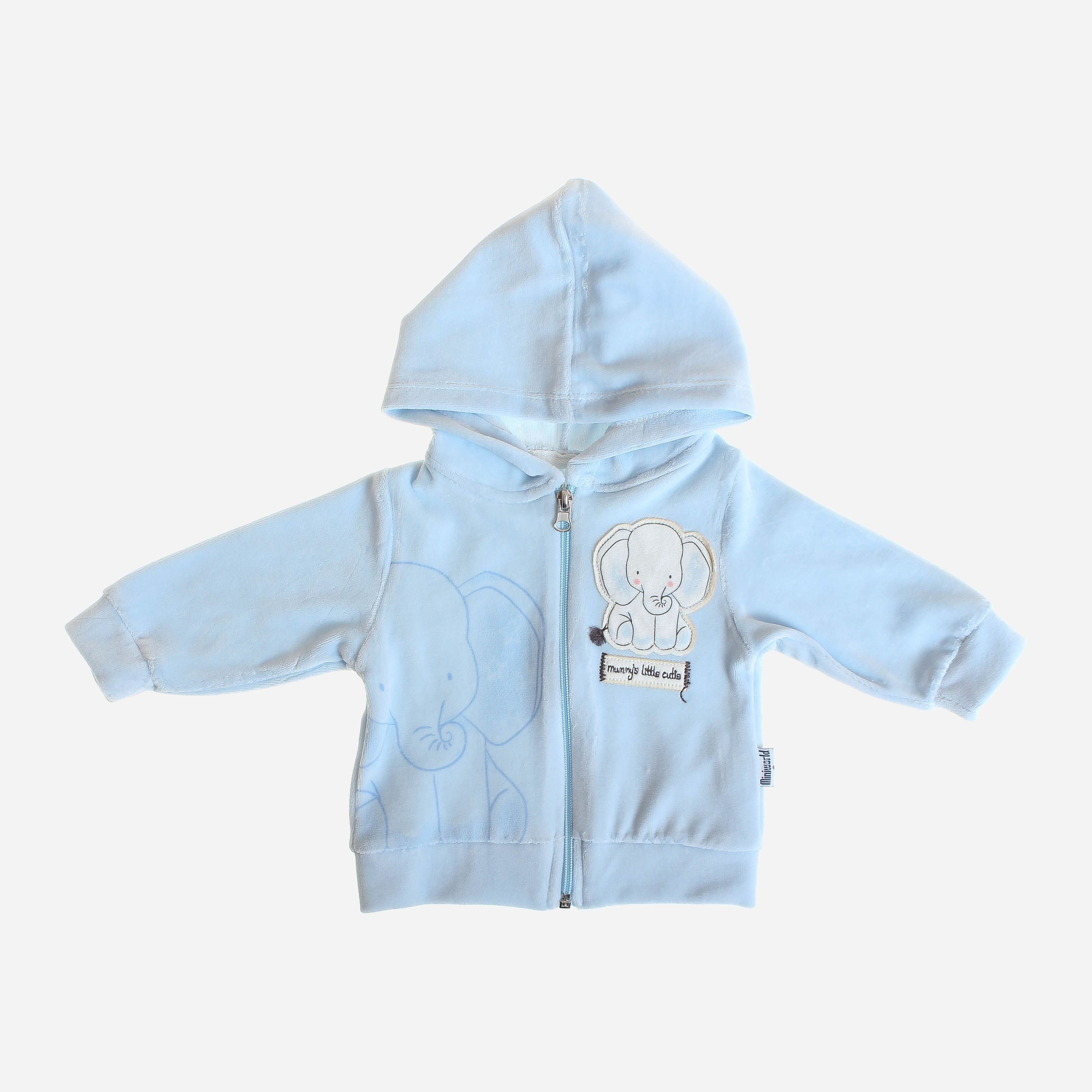 Толстовка MiniWorld 16056 80 см Голубая 
Толстовка MiniWorld 16056 80 см Голубая