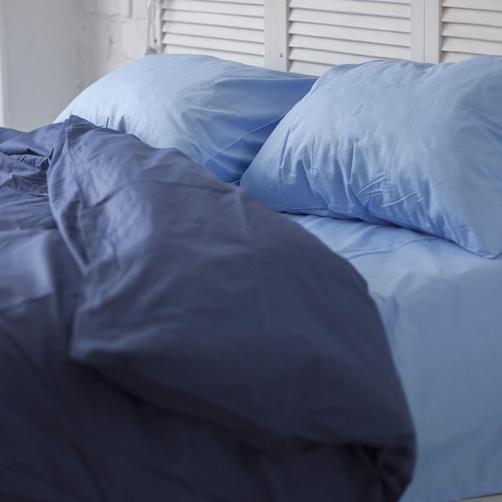 Комплект постельного белья Евро 200х220 "Хлопковые Традиции", поплин, PF49 Голубой/Деним 
Комплект постельного белья Евро 200х220 "Хлопковые Традиции", поплин, PF49 Голубой/Деним