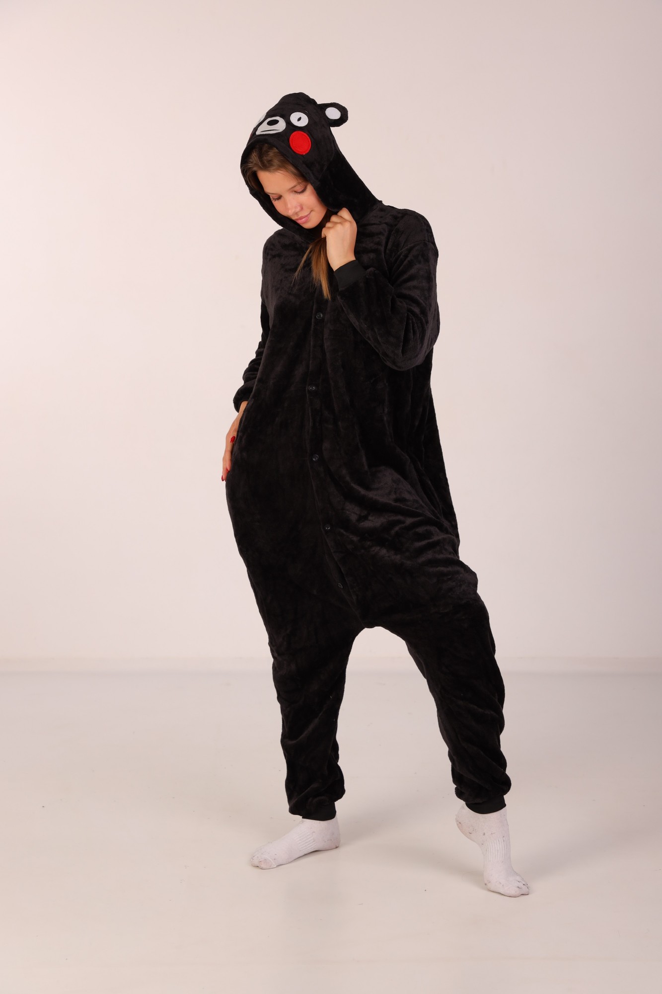 Пижама Кигуруми Kigurumi Медведь Кумамон Kumamoto Аниме Для Детей И Подростков Черный 165-175 см. (2041)
Пижама Кигуруми Kigurumi Медведь Кумамон Kumamoto Аниме Для Детей И Подростков Черный 165-175 см. (2041)