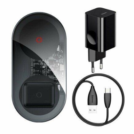 Беспроводная зарядка Без бренда Baseus Simple 2in1 Wireless Charger Turbo Edition 24W
Беспроводная зарядка Без бренда Baseus Simple 2in1 Wireless Charger Turbo Edition 24W