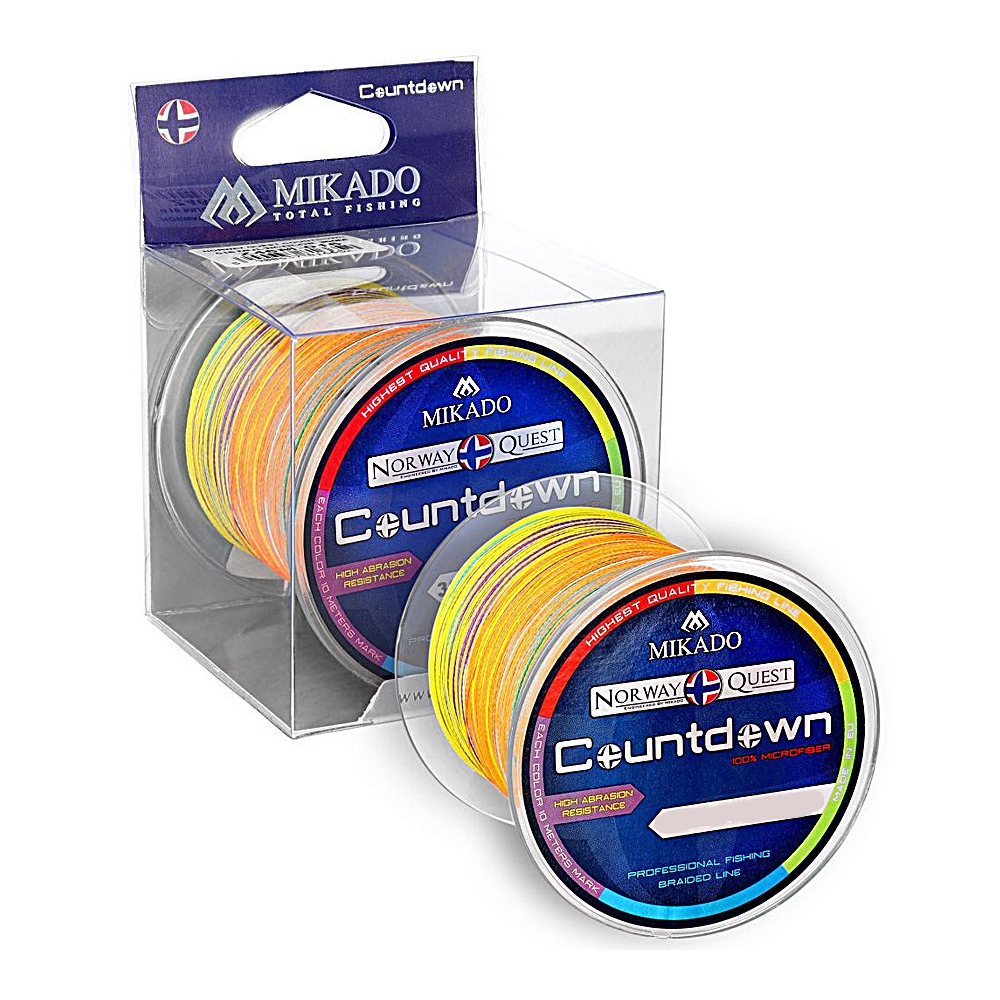 Шнур Mikado Norway Quest Countdown 300m 0.35mm 33.50kg multicolor (Z46M-035-300)
Шнур Mikado Norway Quest Countdown 300m 0.35mm 33.50kg multicolor (Z46M-035-300)