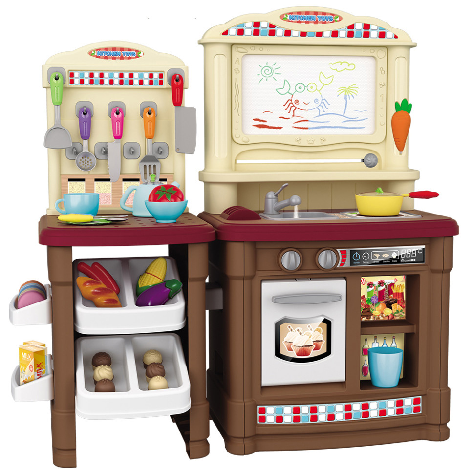 Игровой набор Кухня Be In Fun BL-101 75х75х30 см, с набором посуды и продуктов (Коричневый)
Игровой набор Кухня Be In Fun BL-101 75х75х30 см, с набором посуды и продуктов (Коричневый)